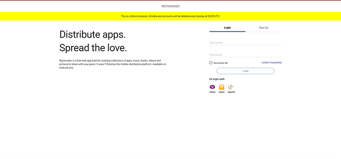 repomaker-login-page