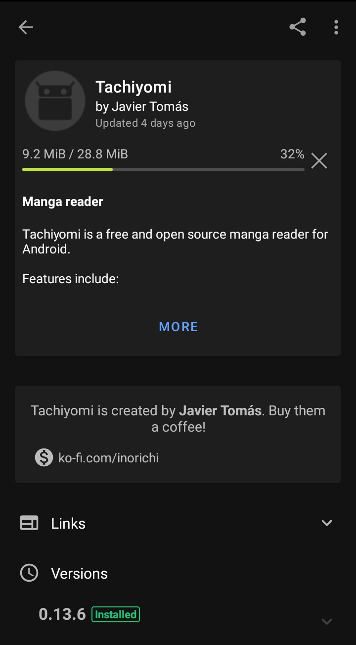 How to update tachiyomi